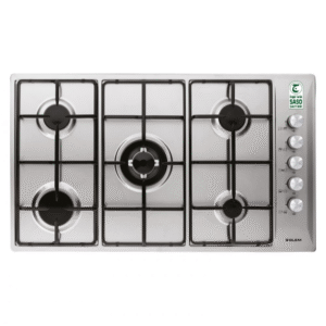 سطح جليم بلت-إن (5) عيون غاز، 86سم ، القواعد مطلية
