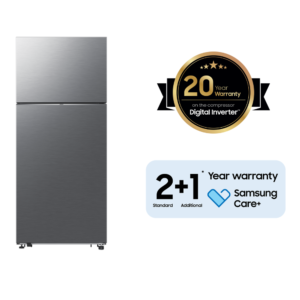 ثلاجة سامسونج المجمد العلوي 528 لتر، مزودة بتكنولوجيا التبريد المزدوج بلاس